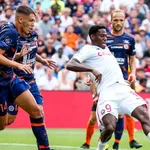 A la pause, le LOSC est accroché par Montpellier à  la Mosson