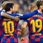 FC Barcelone – Mercato : Messi prêt à  éjecter Braithwaite pour signer Lautaro !