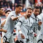 Neymar permet au PSG de mener à  Lorient à  la pause