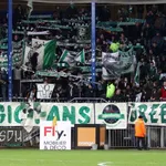 OL – ASSE : la banderole musclée des supporters des Verts à l'Etrat
