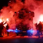 OM : des bus de supporters caillassés à  Saint-à?tienne