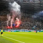 OM : on sait si Marseille va écoper d’un match à  huis clos après les incidents face à  Francfort