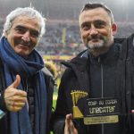 RC Lens – AJ Auxerre : Domenech a remis un trophée à  Haise avant le match