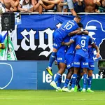 Rennes mené mais en supériorité numérique à Troyes à la pause !