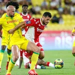 Résultat Ligue 1 : Monaco 1-1 Nantes (mi-temps)