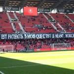 Stade Rennais – Stade de Reims : la banderole cinglante des supporters rennais