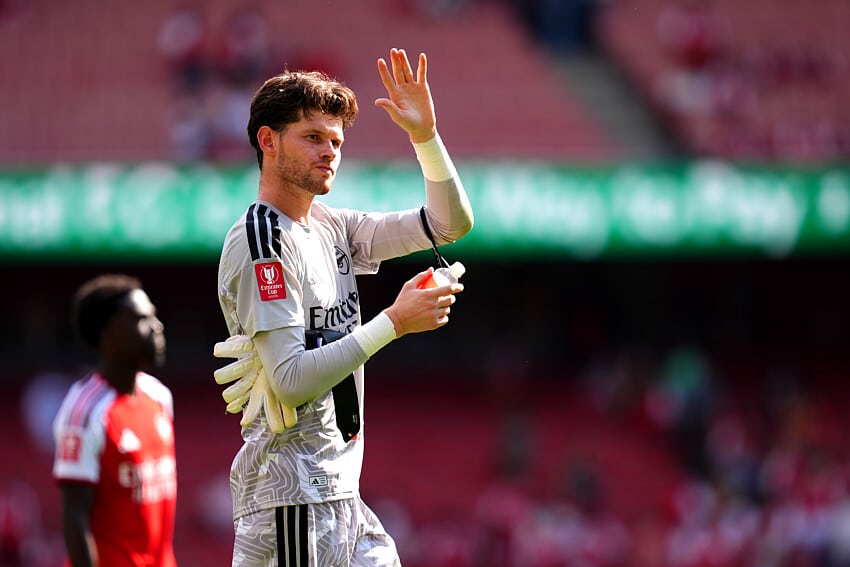 Illan Meslier sous le maillot d'Arsenal
