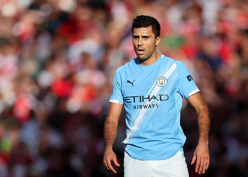 Rodri sous le maillot de Manchester City