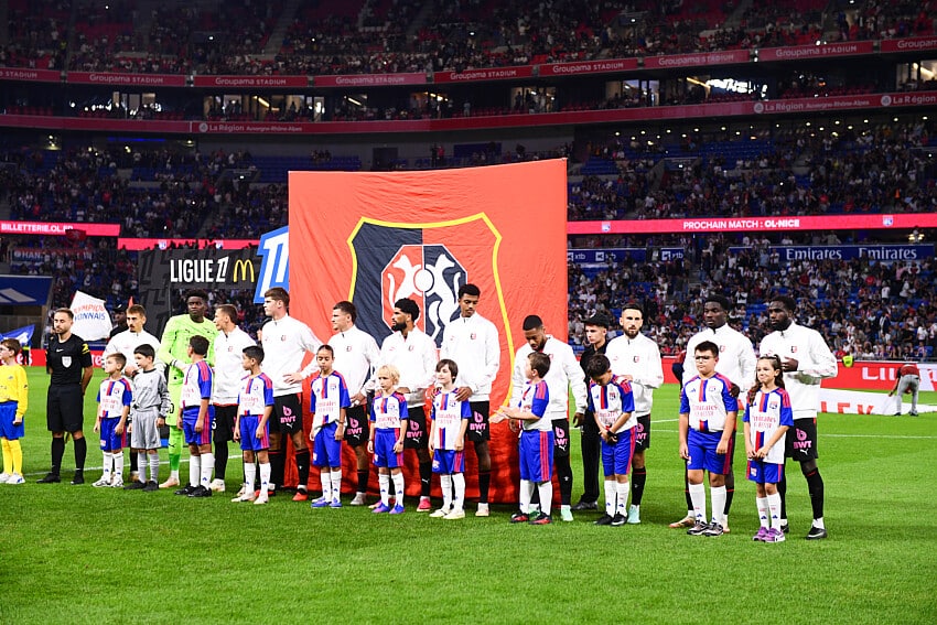 Les joueurs du Stade Rennais