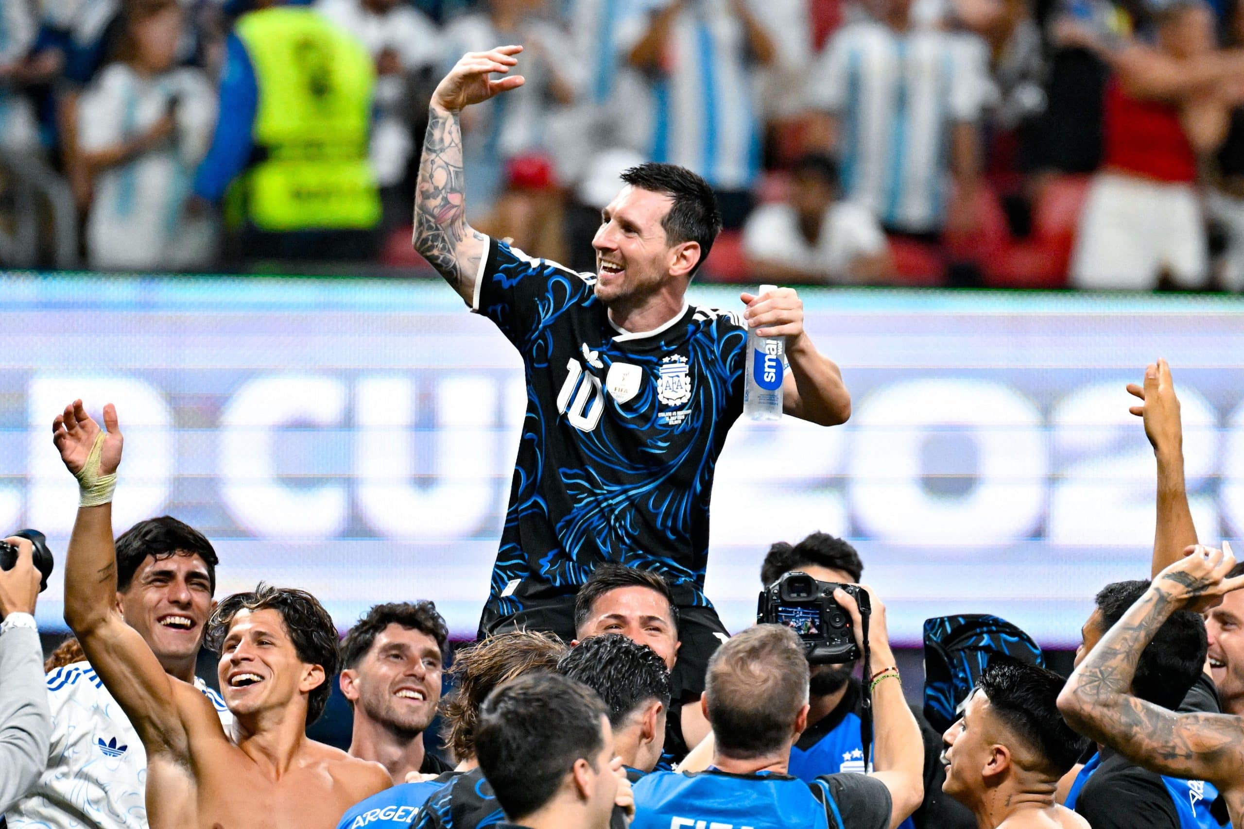 Lionel Messi après Angleterre - Argentine
