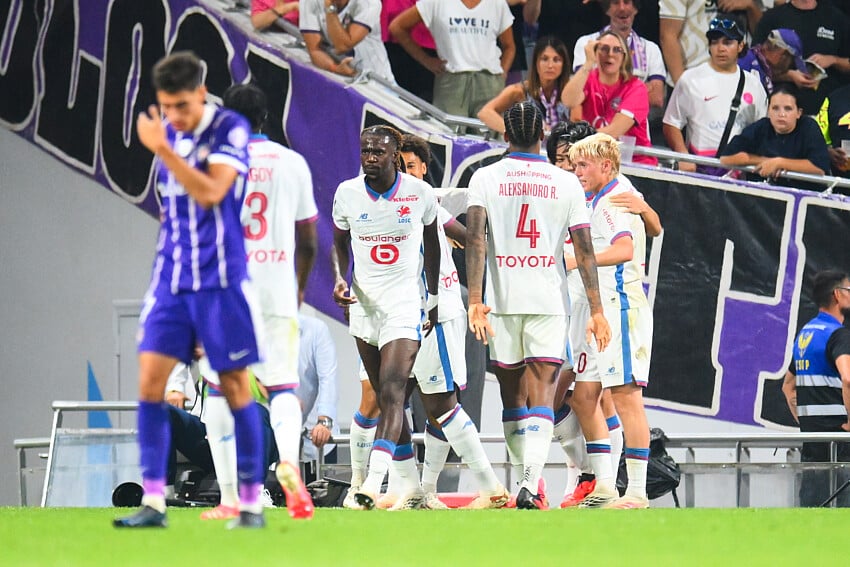 La joie des Dogues lors de Toulouse - LOSC