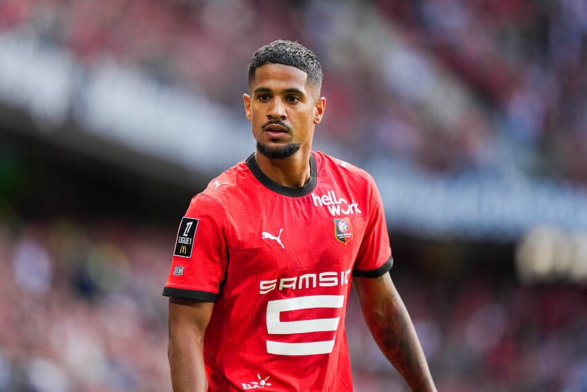 Ludovic Blas sous le maillot du Stade Rennais