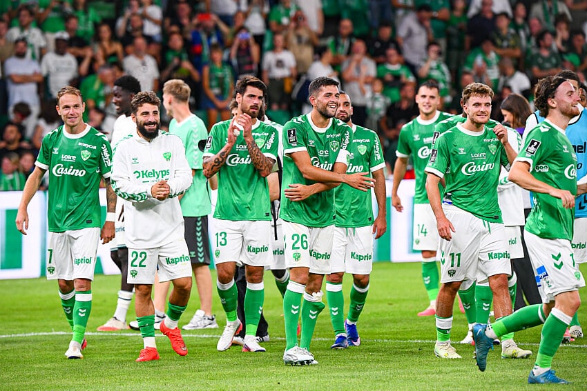 Les joueurs de l'ASSE