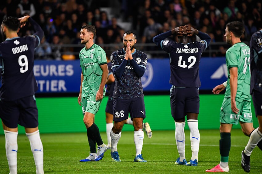 Himad Abdelli lors de Troyes - OM