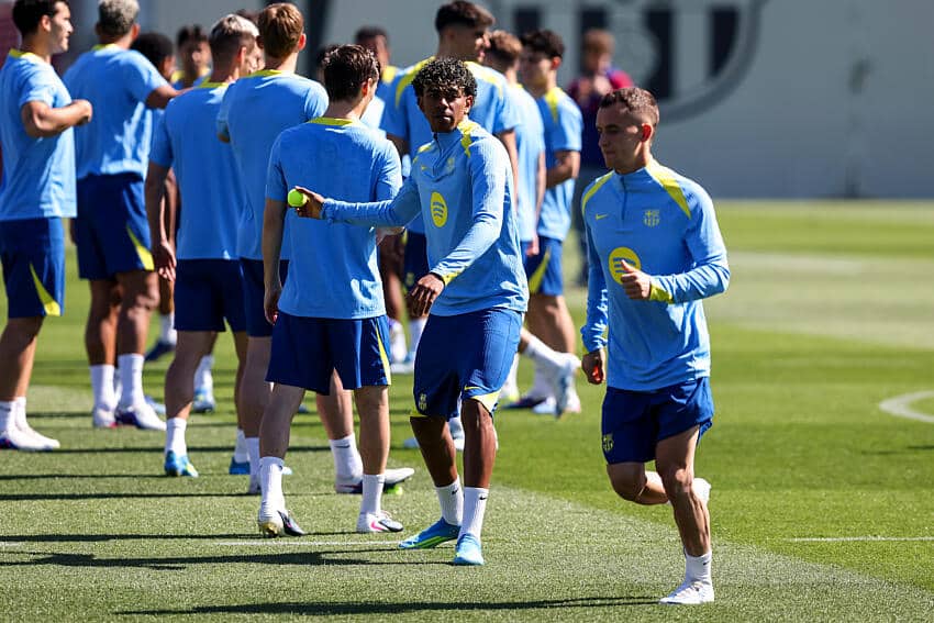 Le Barça s'entraîne