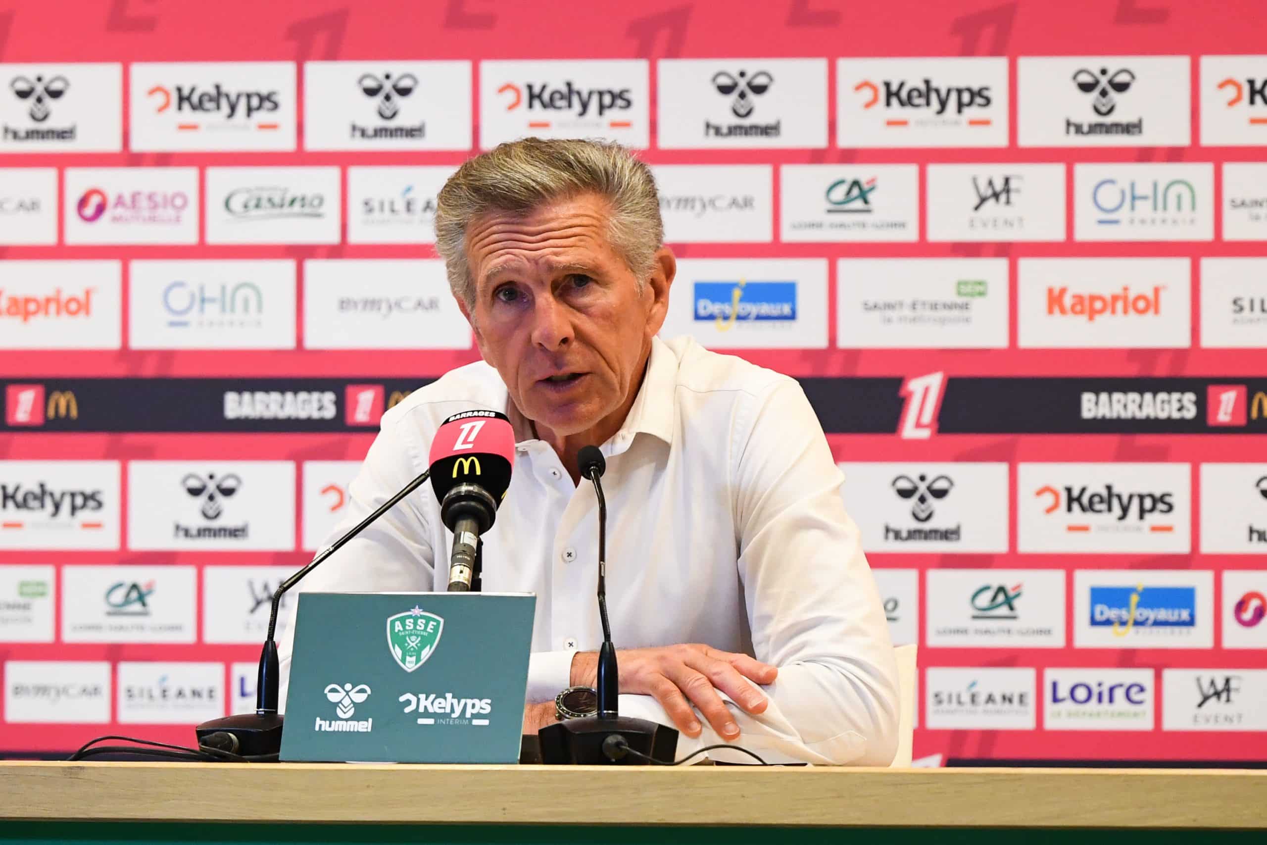 Claude Puel en conférence de presse