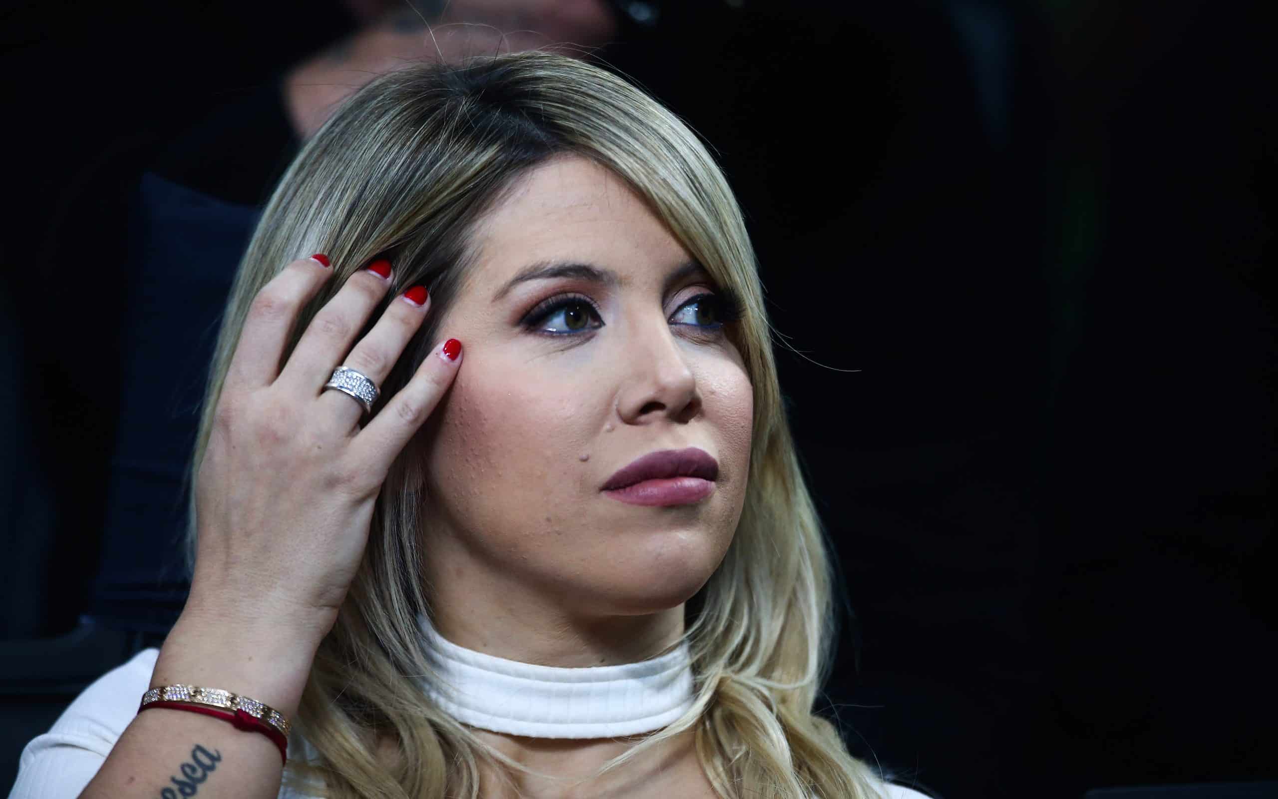 Wanda Nara, il y a six ans, lors d'un match de l'Inter Milan.