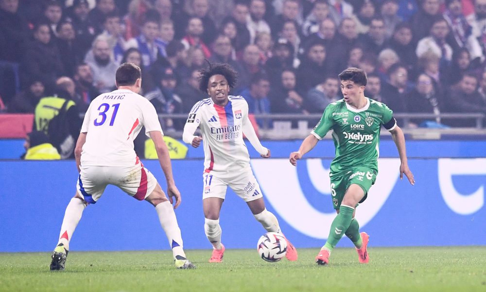 Malick Fofana, de l'OL, et Benjamin Bouchouari de l'ASSE.