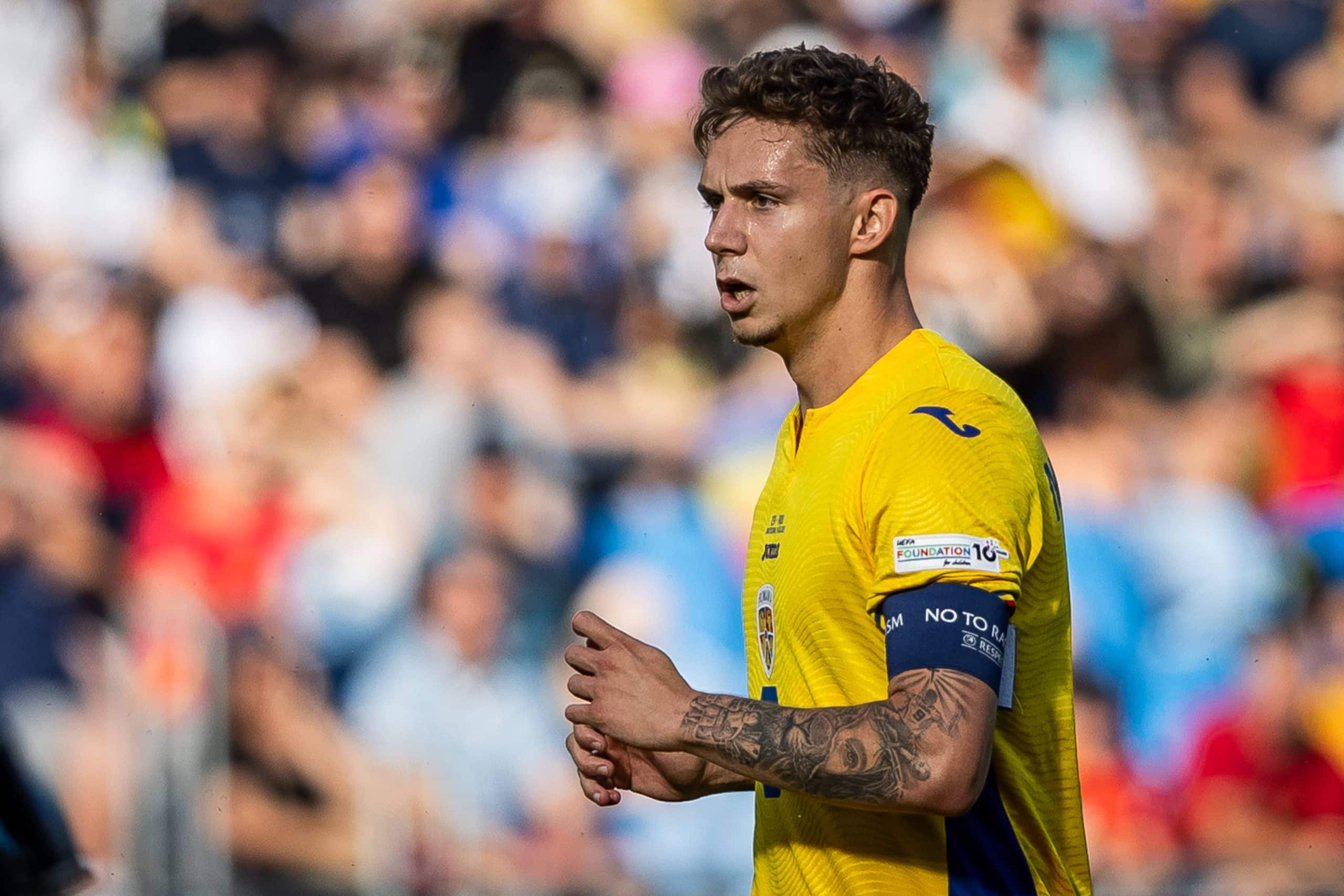 Louis Munteanu sous le maillot de sélection roumaine