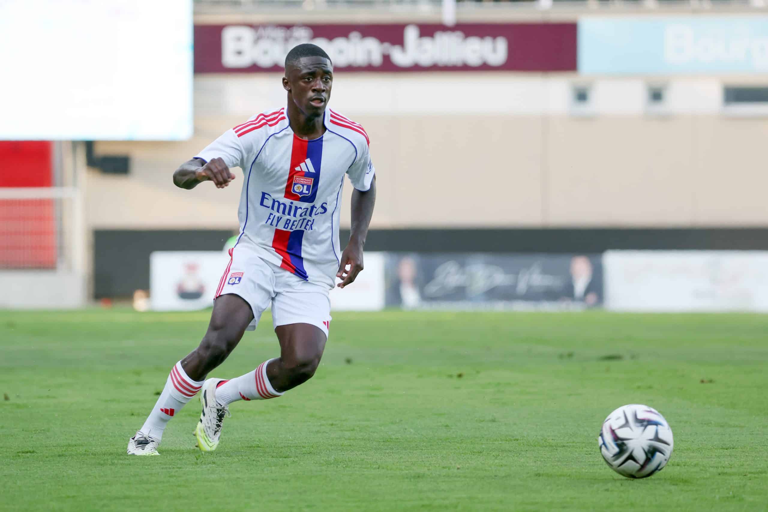 Saël Kumbedi sous les couleurs de l'OL