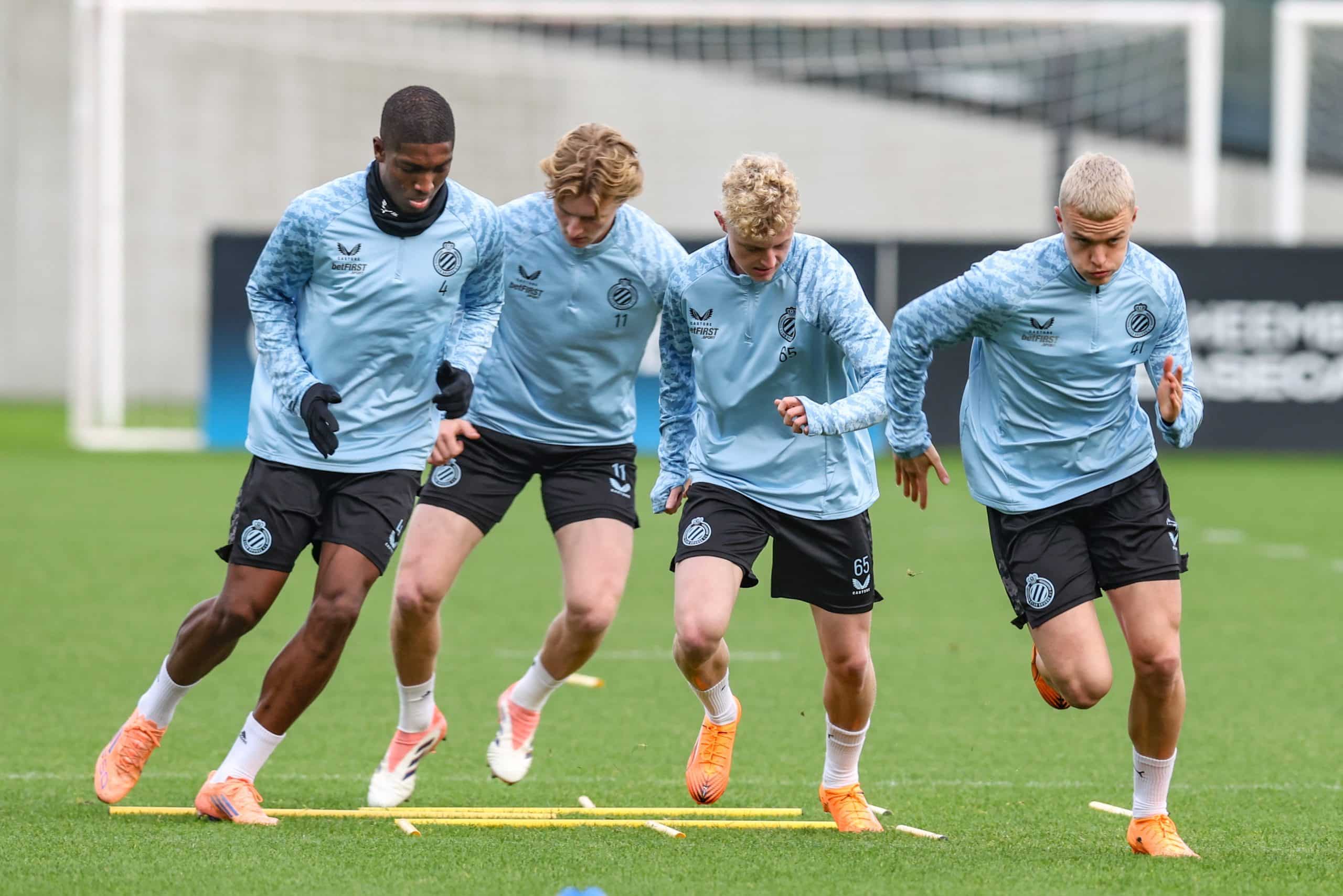 Joel Ordonez à l'entraînement avec le Club Bruges.