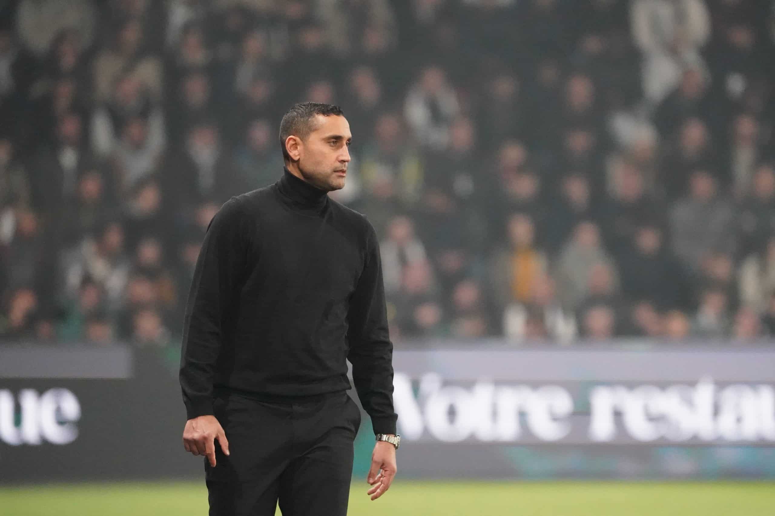 Ahmed Kantari lors de sa première sur le banc du FC Nantes, à Angers (1-4).