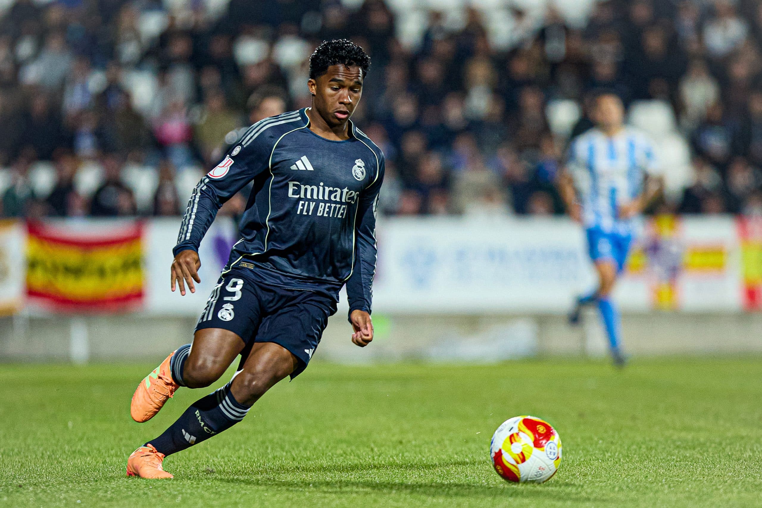 Endrick lors de son dernier match avec le Real Madrid, en Coupe du Roi contre Talavera.