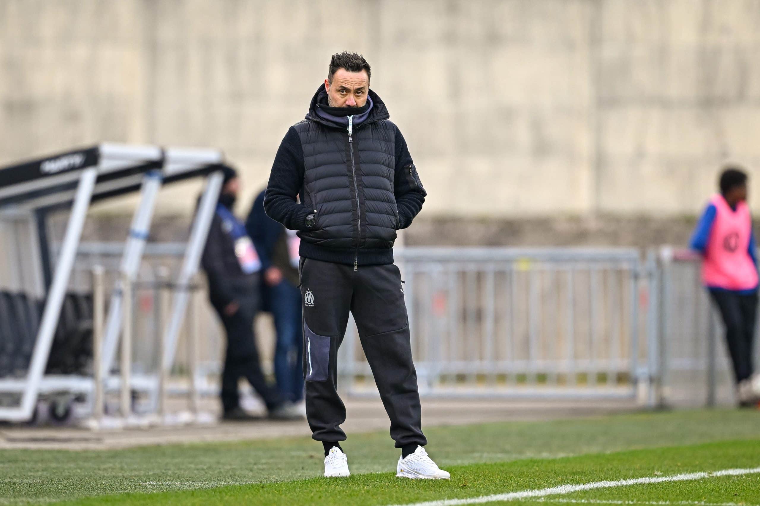 L'entraîneur de l'OM, Roberto De Zerbi.