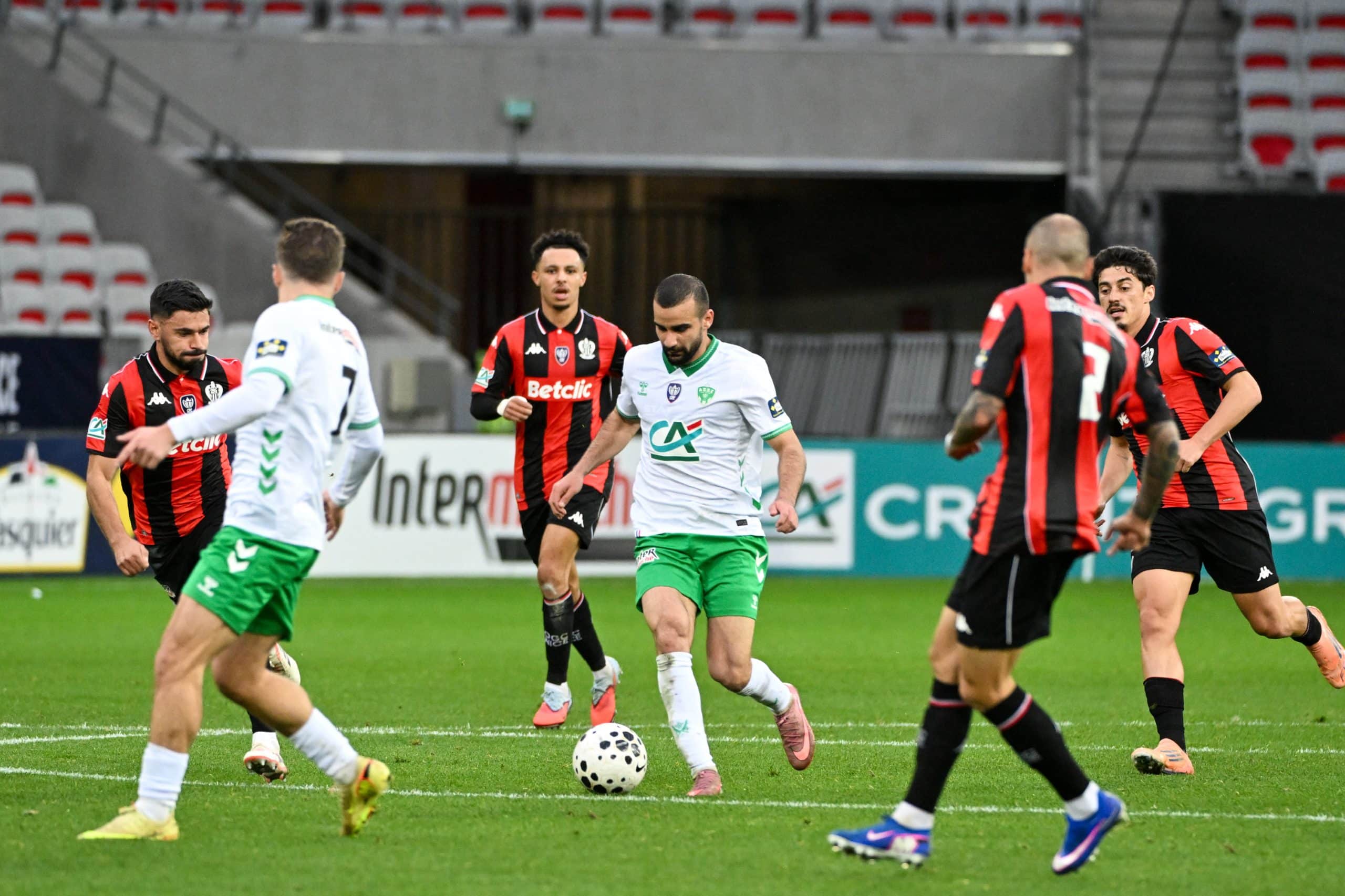 Mahmoud Jaber lors d'OGC Nice - ASSE