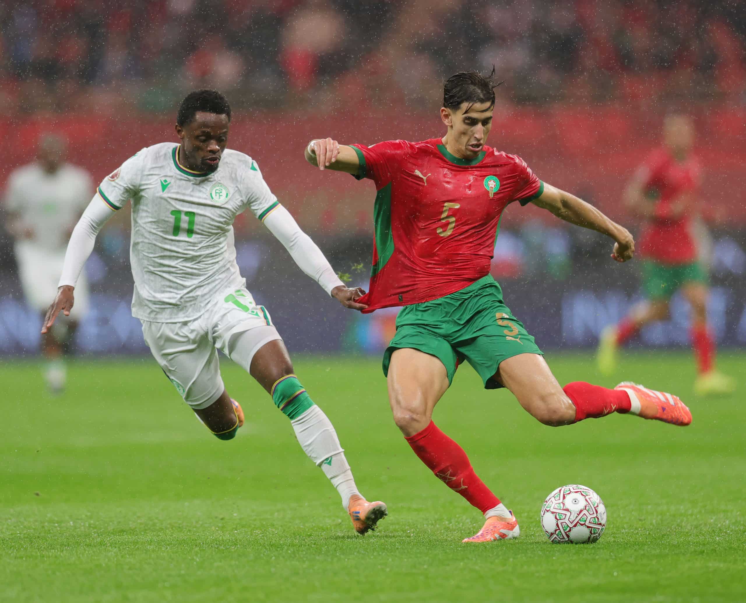 Nayef Aguerd sous le maillot marocain