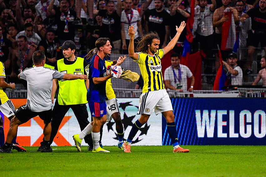 Mattéo Guendouzi lors d'OL - Fenerbahçe