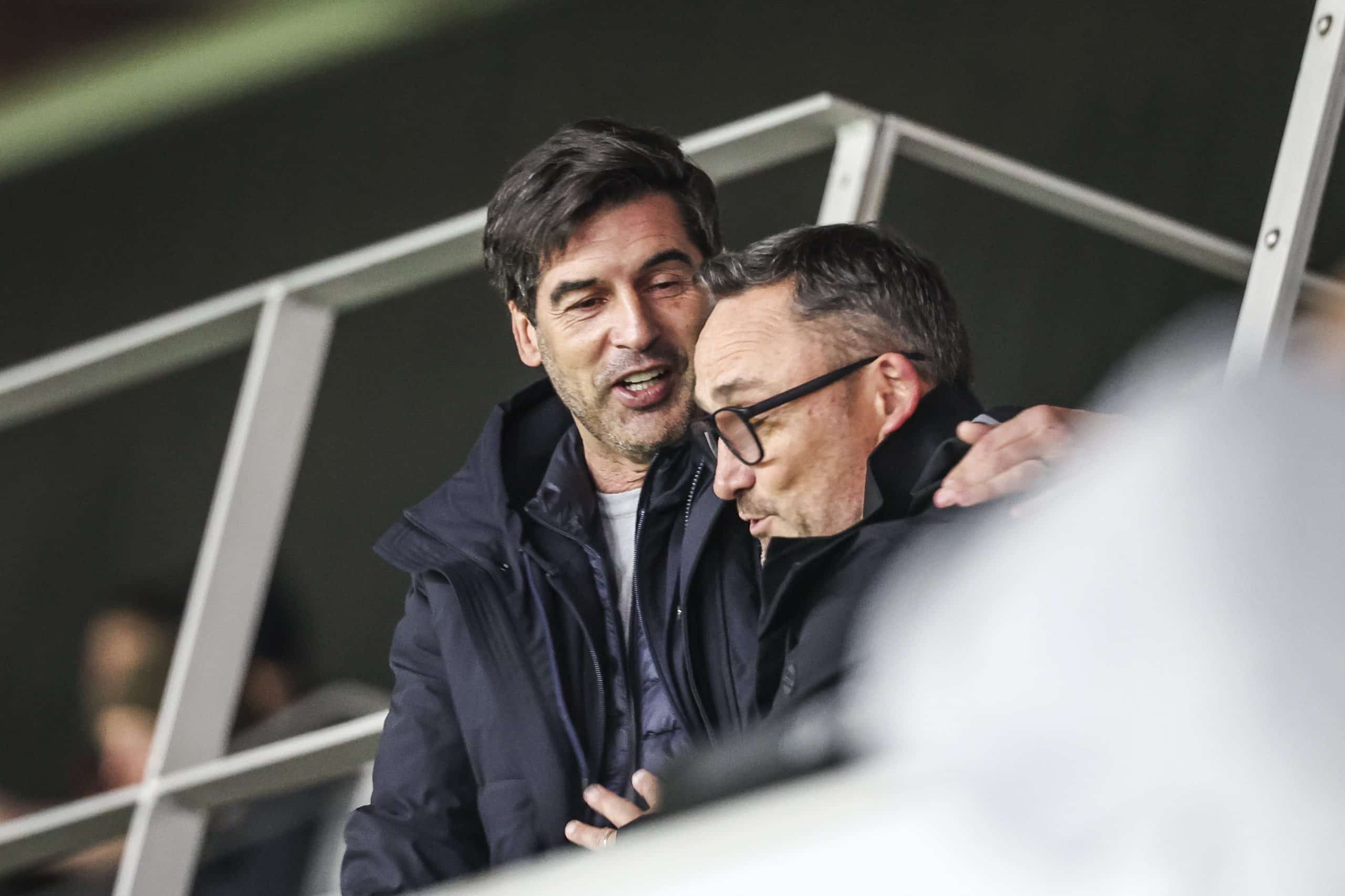 Paulo Fonseca et Franck Haise