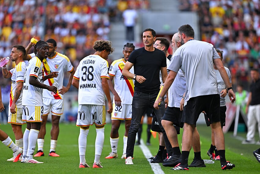 Dino Toppmöller lors de Le Mans - RC Lens