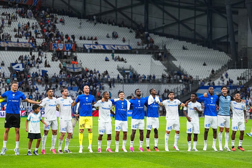 Les joueurs de l'OM