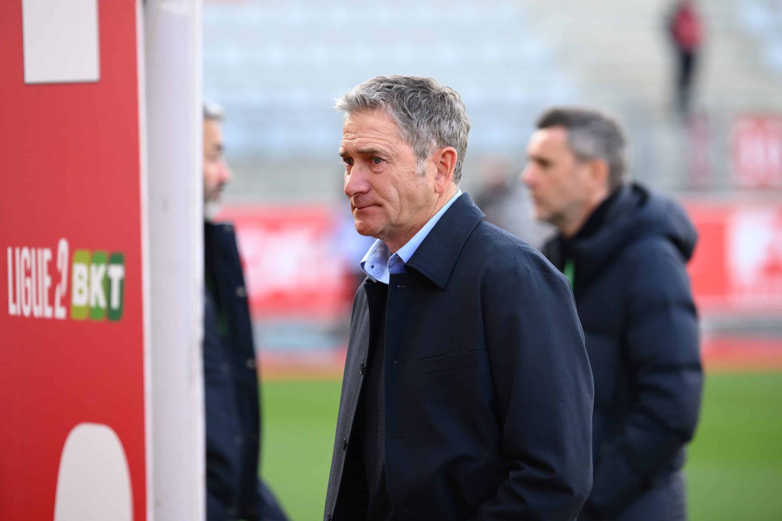 L'entraîneur de l'ASSE, Philippe Montanier, lors du match à Nancy.