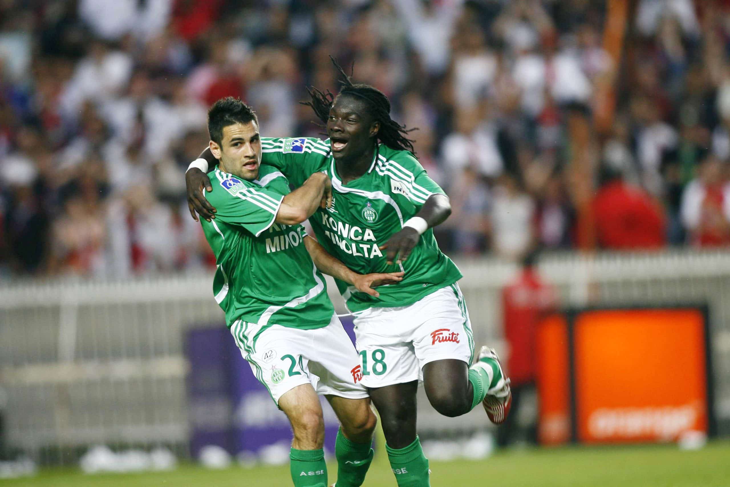 Bafétimi Gomis et Loïc Perrin ensemble sous les couleurs de l'ASSE