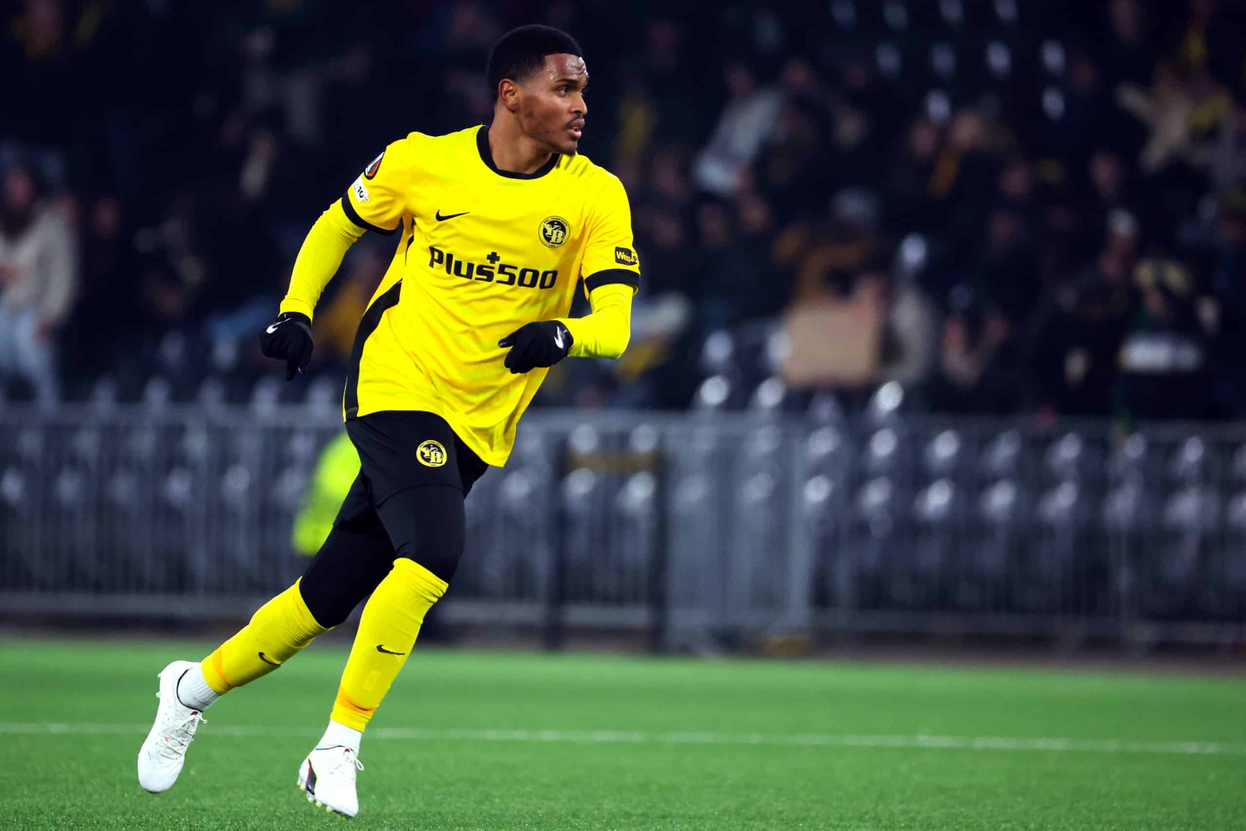 Rayan Roveloson lors du match entre les Young Boys et l'OL.