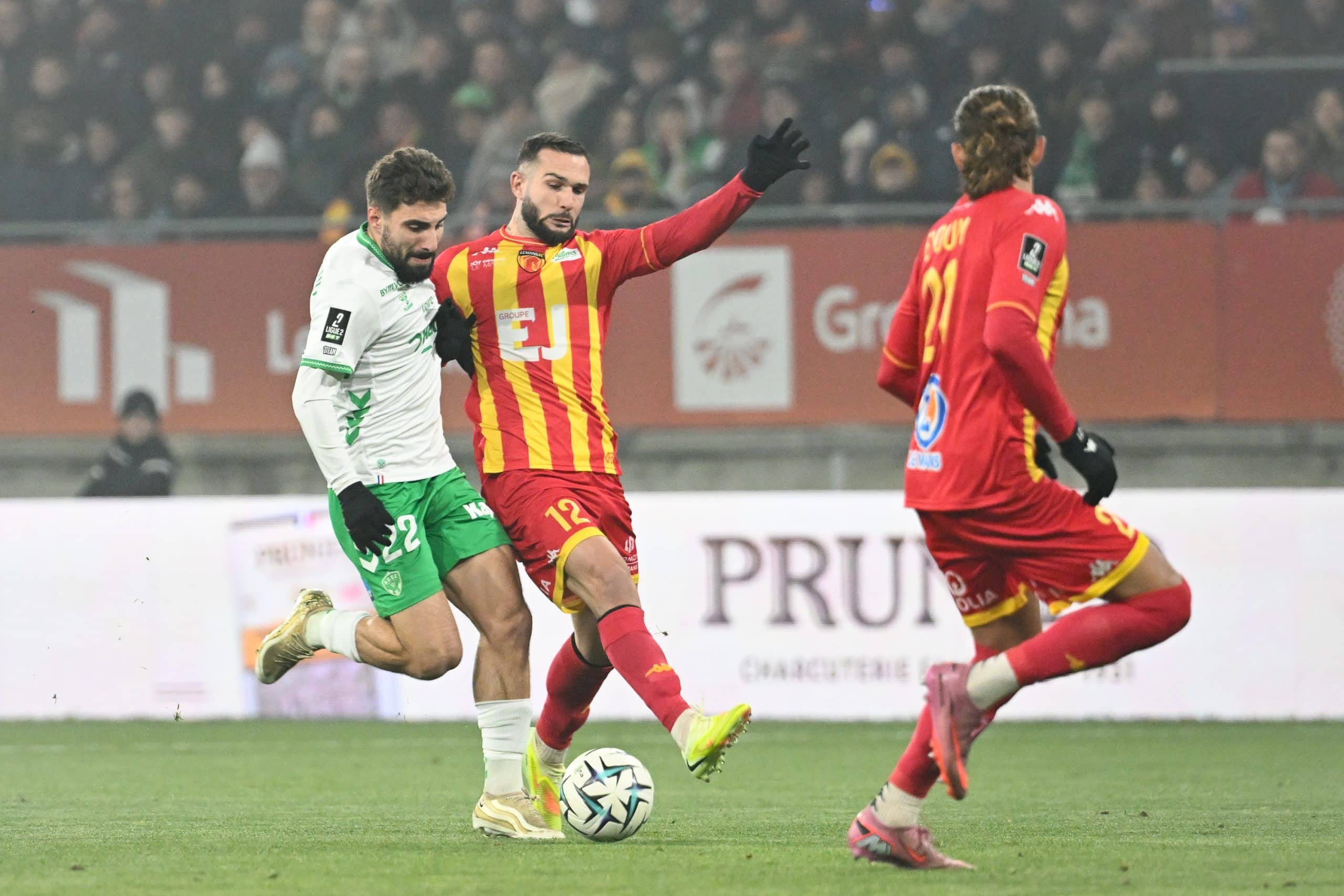 Zuriko Davitashvili en action lors de Le Mans-ASSE.