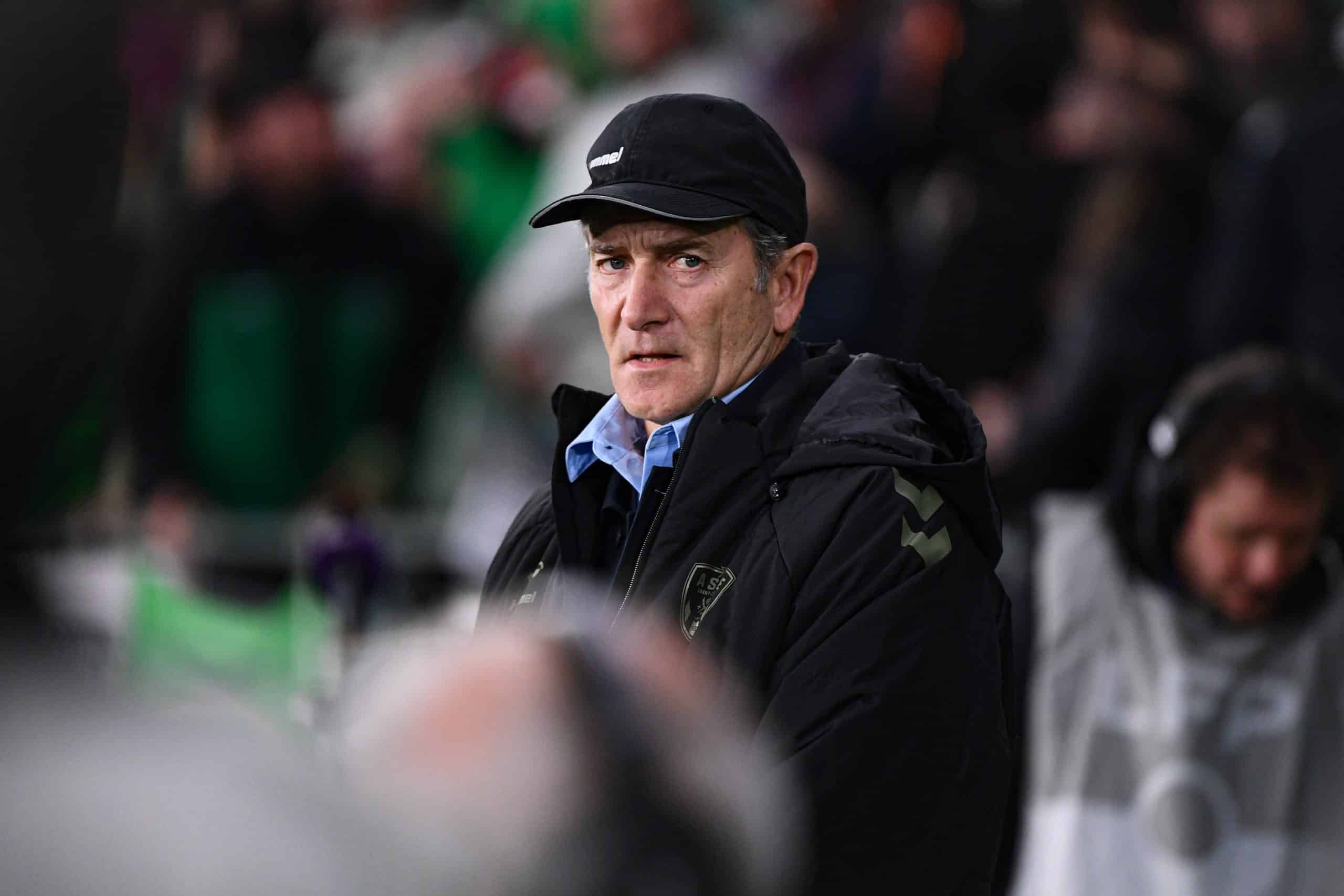 L'entraîneur de l'ASSE, Philippe Montanier, lors du match contre Annecy.