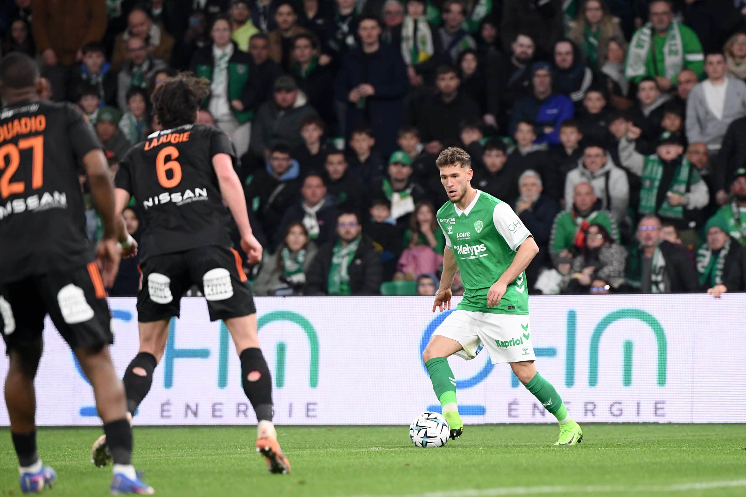 Lucas Stassin en action lors du match contre Annecy.