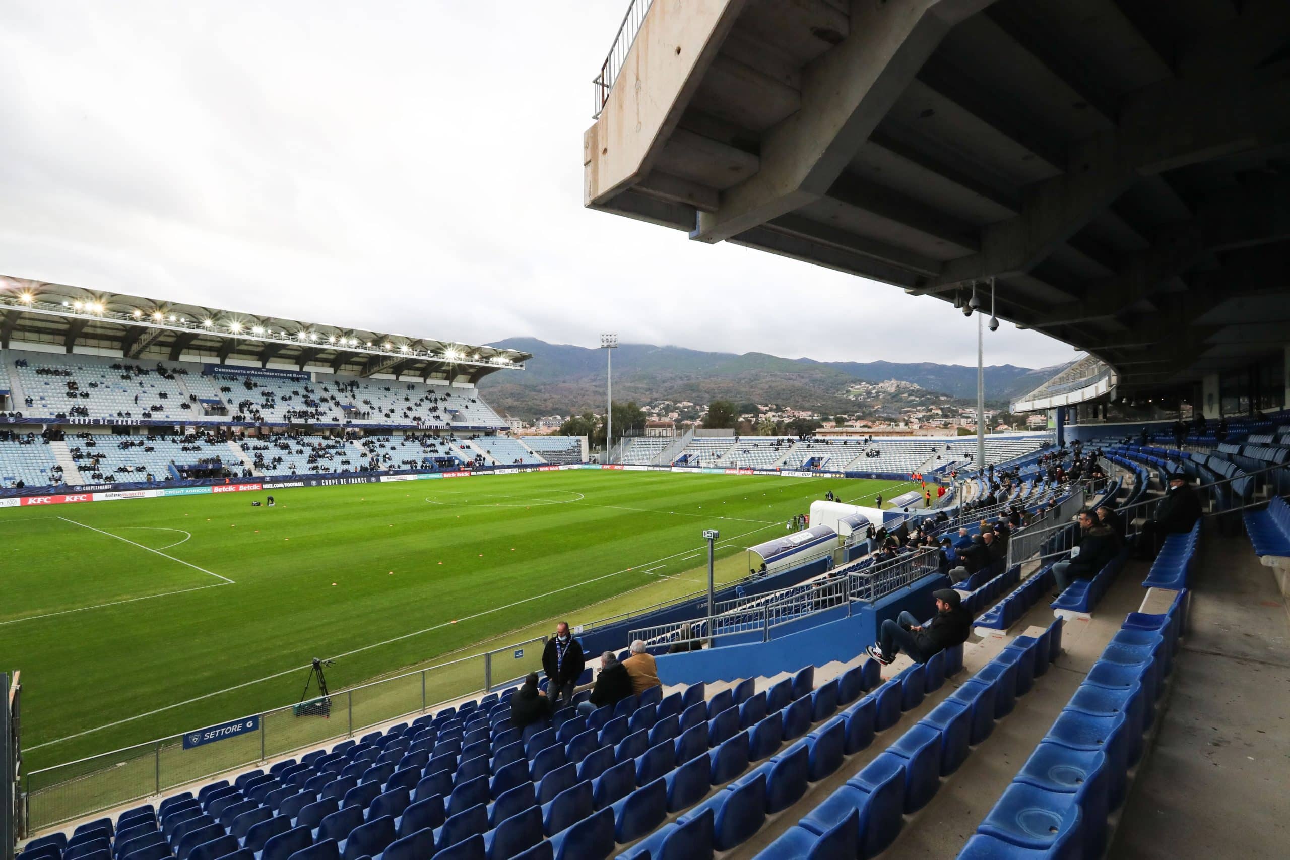 Le stade Furiani de Bastia.