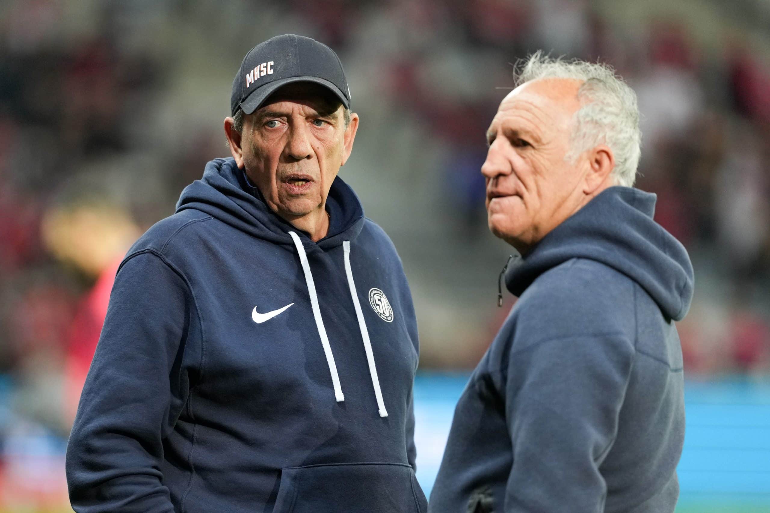 Jean-Louis Gasset et Ghislain Printant lors de leur dernière expérience, à Montpellier.