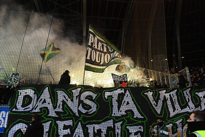 Les supporters de l'ASSE en feu