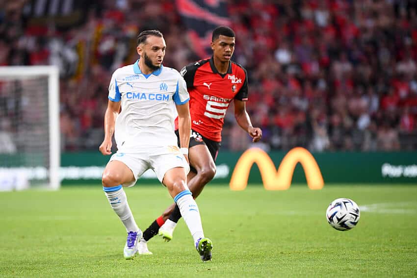 Amine Gouiri lors du dernier Rennes - OM