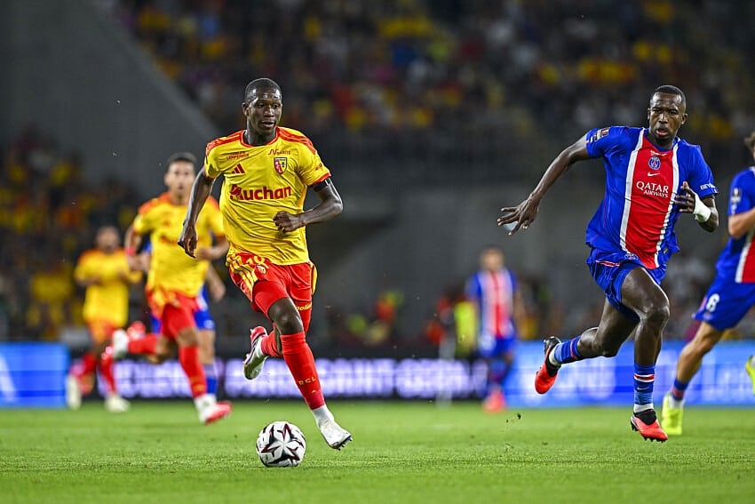 Rayan Fofana lors de RC Lens - PSG