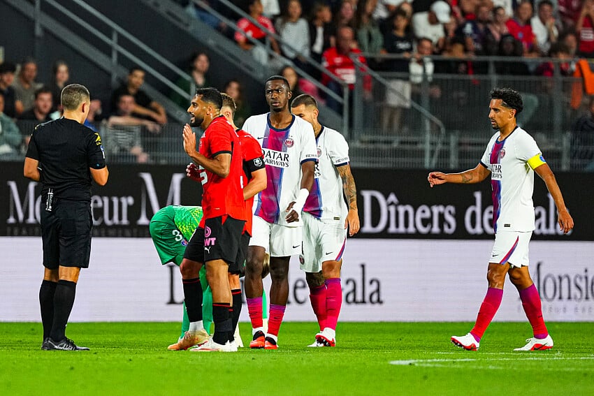 Bastien Dechepy lors de Stade Rennais - PSG