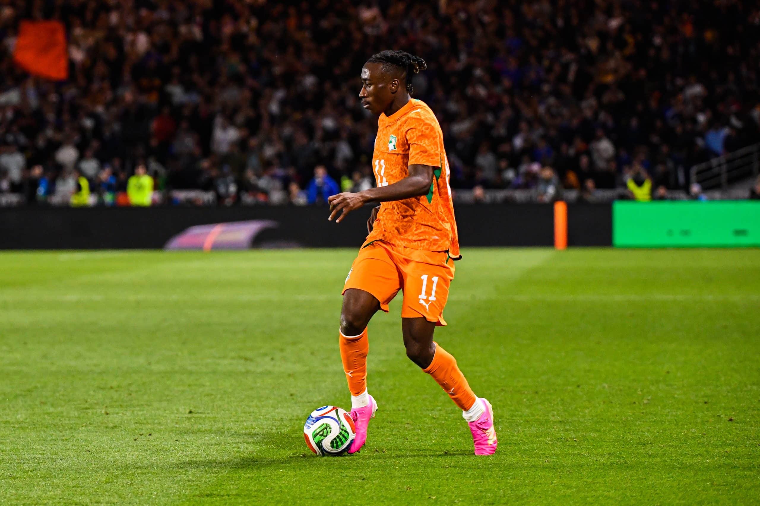 Yan Diomandé sous le maillot ivoirien