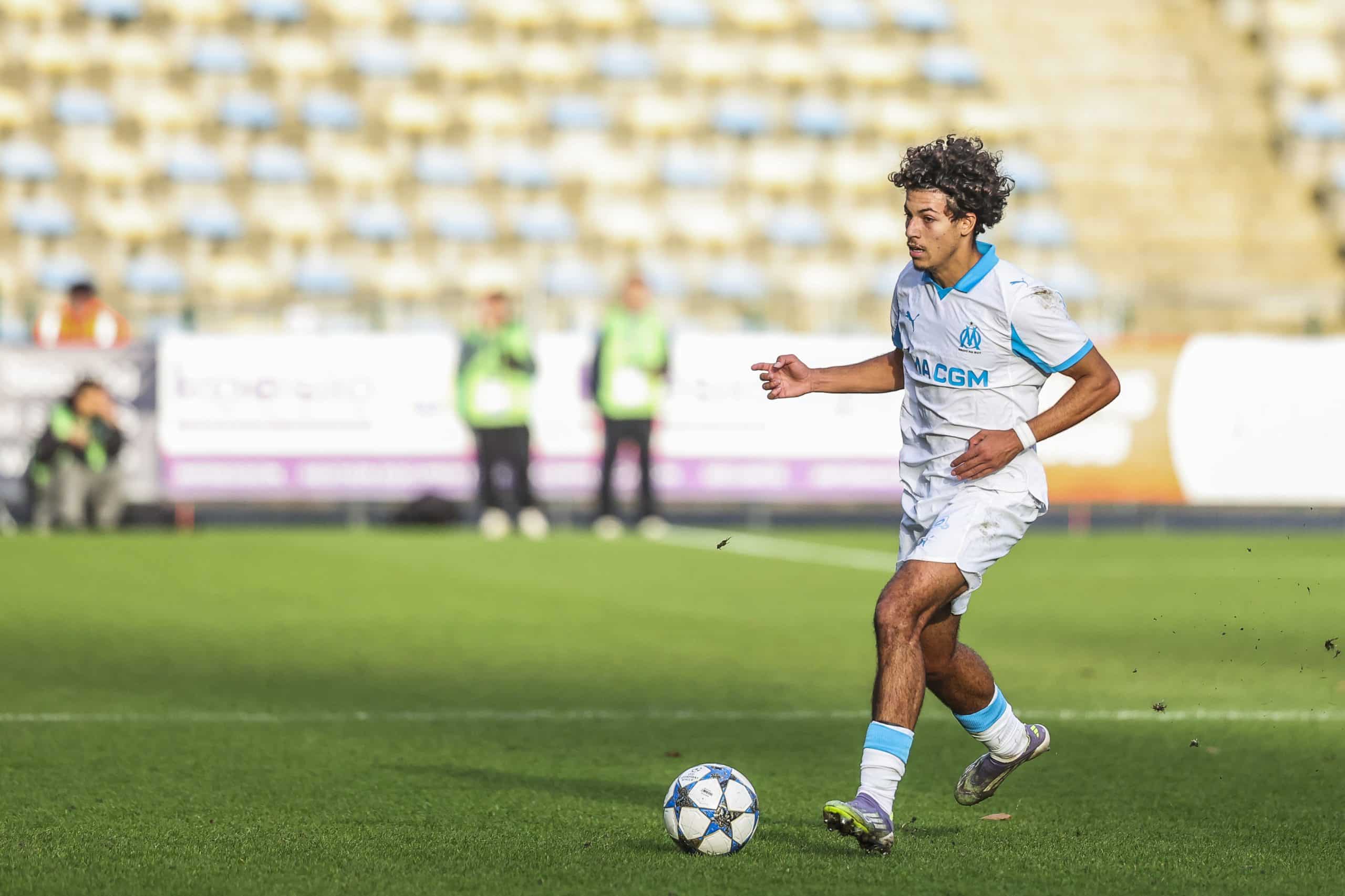 Kelyann Bezahaf sous le maillot de l'OM