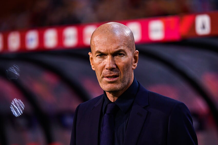 Zinédine Zidane lors de Belgique - France