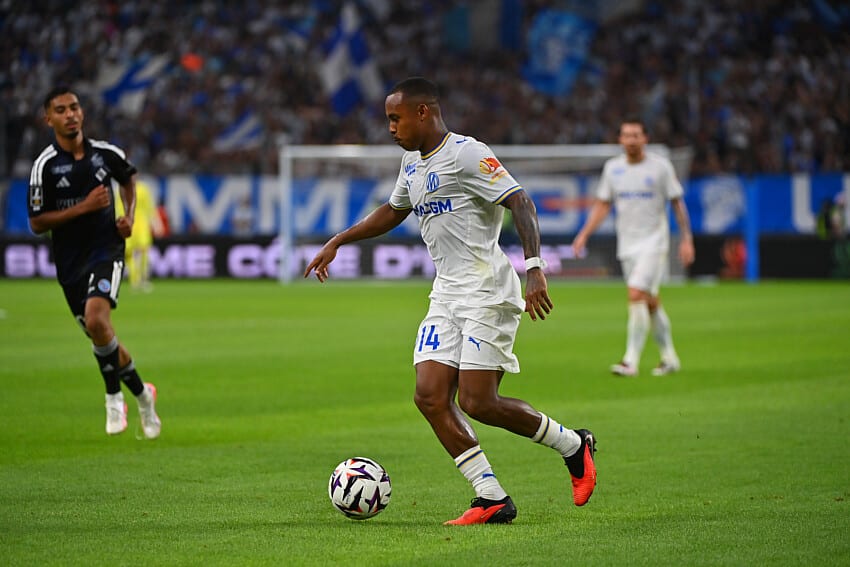 Igor Paixão lors d'OM - RC Strasbourg